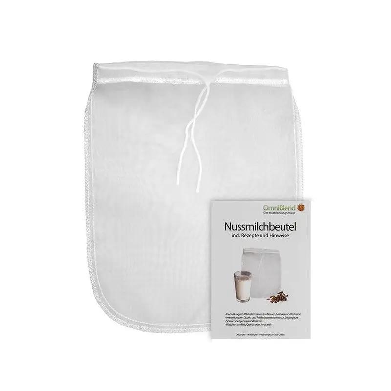 Nussmilch-Beutel mit Rezept- und Hinweisblatt
