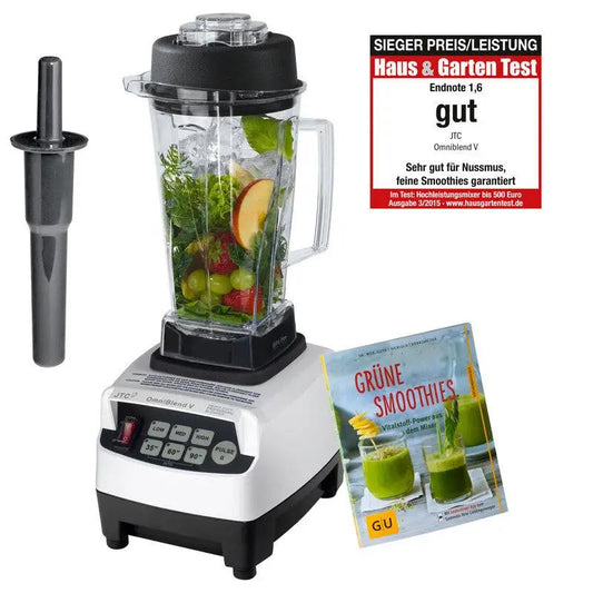 JTC OmniBlend V TM-800 perlweiß 2 Liter Hochleistungsmixer BPA-frei Standmixer Smoothie Mixer